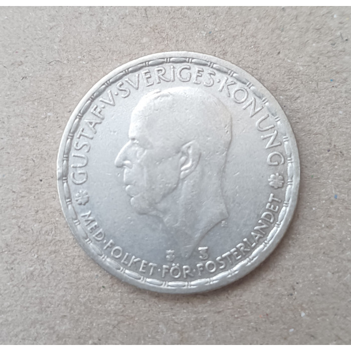 Швеция 1 Крона 1946 год  Швеция 1 Крона 1946 год