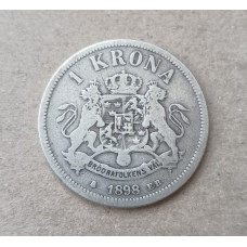 Швеция 1 Крона 1898 год 