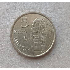 Испания 5 Песет 1999 год , Мурсия