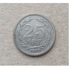Швеция 25 эре 1899 год