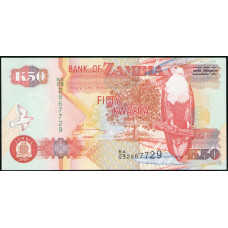 Замбия 50 Квача 2003 год , UNC , Рыбный орел