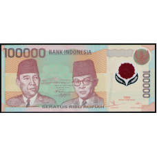 Индонезия 100000 рупий 1999 год , UNC , Полимер