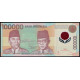Индонезия 100000 рупий 1999 год , UNC , Полимер