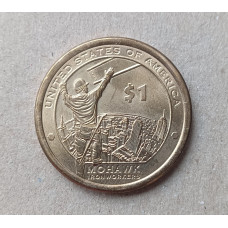 США 1 Доллар 2015 год , Рабочие Мохоки , Сакагавея , Коренные американцы
