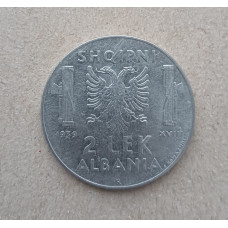 Албания 2 лека 1939 год