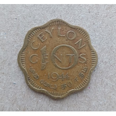 Цейлон 10 Центов 1944 год , Король Георг 6