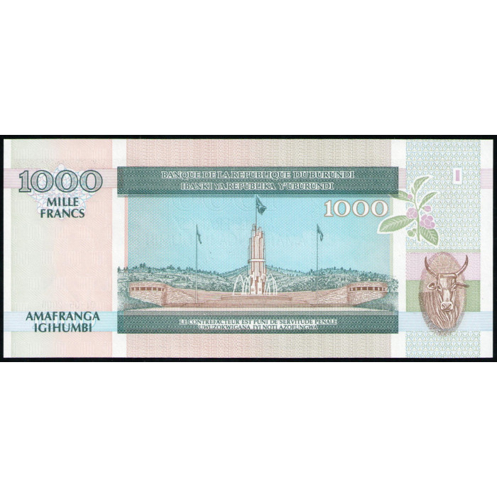 Бурунди 1000 Франков 2006 год , UNC