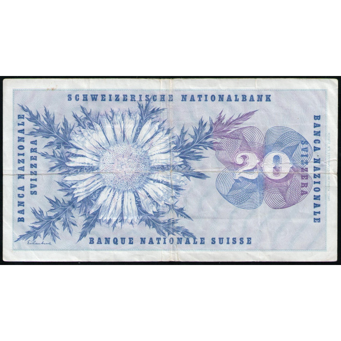 Швейцария 20 Франков 1973 год