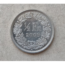 Швейцария 1/2 Франка 2009 год
