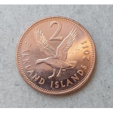 Фолклендские острова 2 Пенса 2011 год , Гусь 