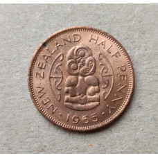 Новая Зеландия 1/2 Пенни 1965 год , Амулет народа маори