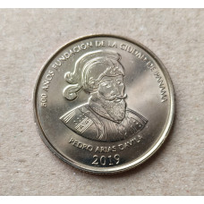 Панама 1/2 бальбоа 2019 год , 500 лет основания города Панама , Педро Ариас де Авила 