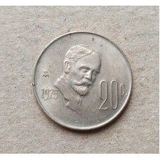 Мексика 20 Сентаво 1975 год , Франсиско Игнасио Мадеро
