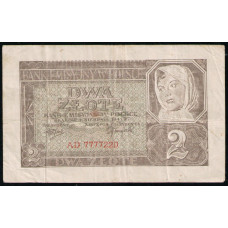 Польша 2 Злотых 1941 год