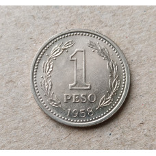 Аргентина 1 песо 1958 год