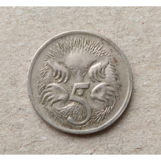 Австралия 5 Центов 1968 год , Австралийская ехидна