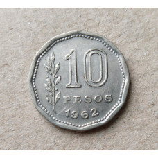 Аргентина 10 песо 1962 год , Всадник