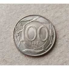 Италия 100 Лир 1996 год