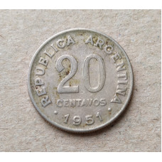 Аргентина 20 сентаво 1951 год , Генерал Хосе де Сан Мартин