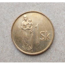 Словакия 1 Крона 1994 год , Мадонна с ребенком