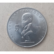 Острова Кука 5 Центов 2000 год , ФАО, Полинезийское божество