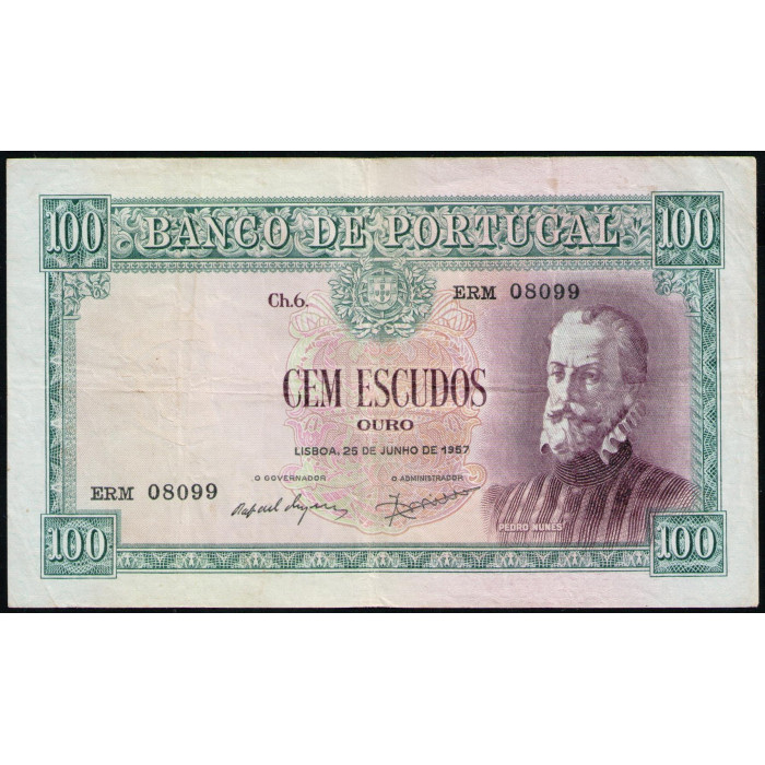 Португалия 100 эскудо 1957 год