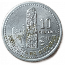 Гватемала 10 Сентаво 1996 год , Монолит Киригуа