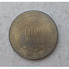 Колумбия 100 Песо 2016 год , Растение Эспелетия