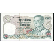 Таиланд 20 бат 1981 год , UNC