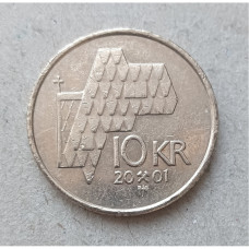 Норвегия 10 Крон 2001 год