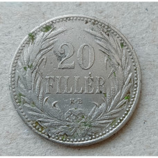 Венгрия 20 Филлеров 1892 год