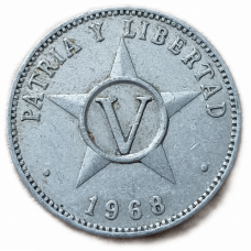 Куба 5 Сентаво 1968 год 