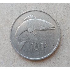 Ирландия 10 Пенсов 1980 год , Семга , Атлантический лосось