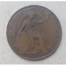 Великобритания 1 Пенни 1917 год , Георг 5