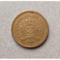 Нидерландские Антильские острова 1 гульден 1991 год
