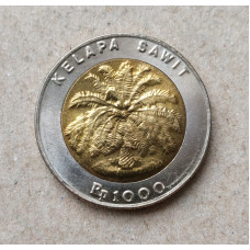 Индонезия 1000 Рупий 1996 год , Пальма , Биметалл