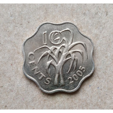 Свазиленд 10 Центов 2005 год , Сахарный тростник 