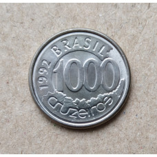 Бразилия 1000 Крузейро 1992 год , Рыба Акара