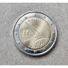 Эстония 2 Евро 2023 год , Деревенская ласточка