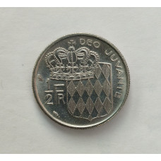 Монако 1/2 Франка 1968 год , Принц Ренье 3