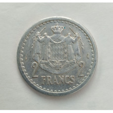 Монако 2 Франка 1943 год , Князь Луи 2