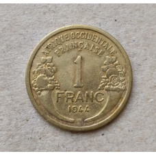 Французская Западная Африка 1 Франк 1944 год