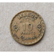 Марокко 10 Франков 1952 год , Французский Протекторат