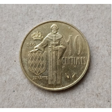 Монако 10 Сентим 1976 год , Принц Ренье 3