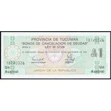 Аргентина 1 аустраль 1991  , UNC, Провинция Тукуман