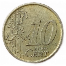 Испания 10 Евроцентов 1999 год , Мигель де Сервантес