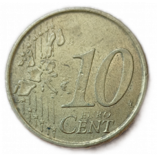 Испания 10 Евроцентов 2000 год , Мигель де Сервантес