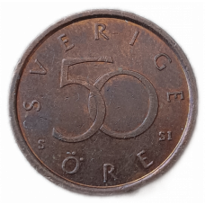 Швеция 50 Эре 2008 год , Карл 16 Густав