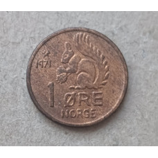 Норвегия 1 Эре 1971 год , Белка