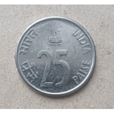 Индия 25 Пайс 2000 год , Индийский носорог